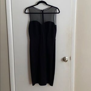 Tadashi Shoji Mesh illusion cocktail dress NWT